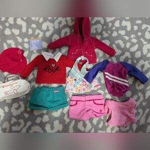 American Girl Doll Clothing Set - Red, Pink, Purple, Teal